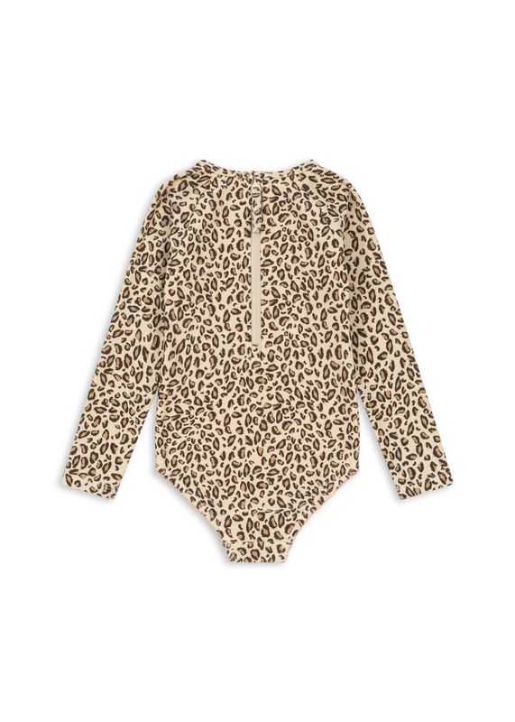 Maillot de bain à manches longues Kitty léopard 24 mois Konges Slojd arrière