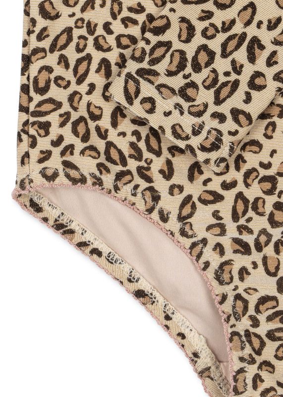 Maillot de bain à manches longues Kitty léopard 24 mois Konges Slojd ouverture jambe