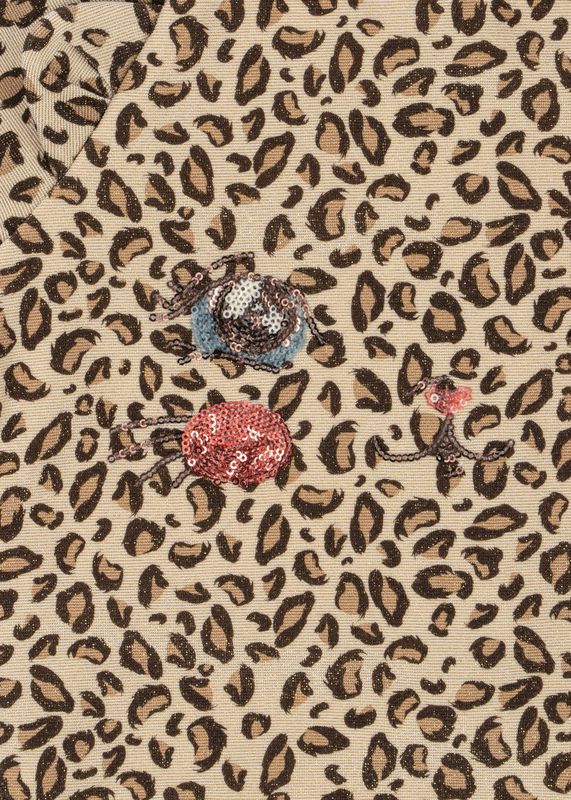Maillot de bain à manches longues Kitty léopard 24 mois Konges Slojd zoom motif
