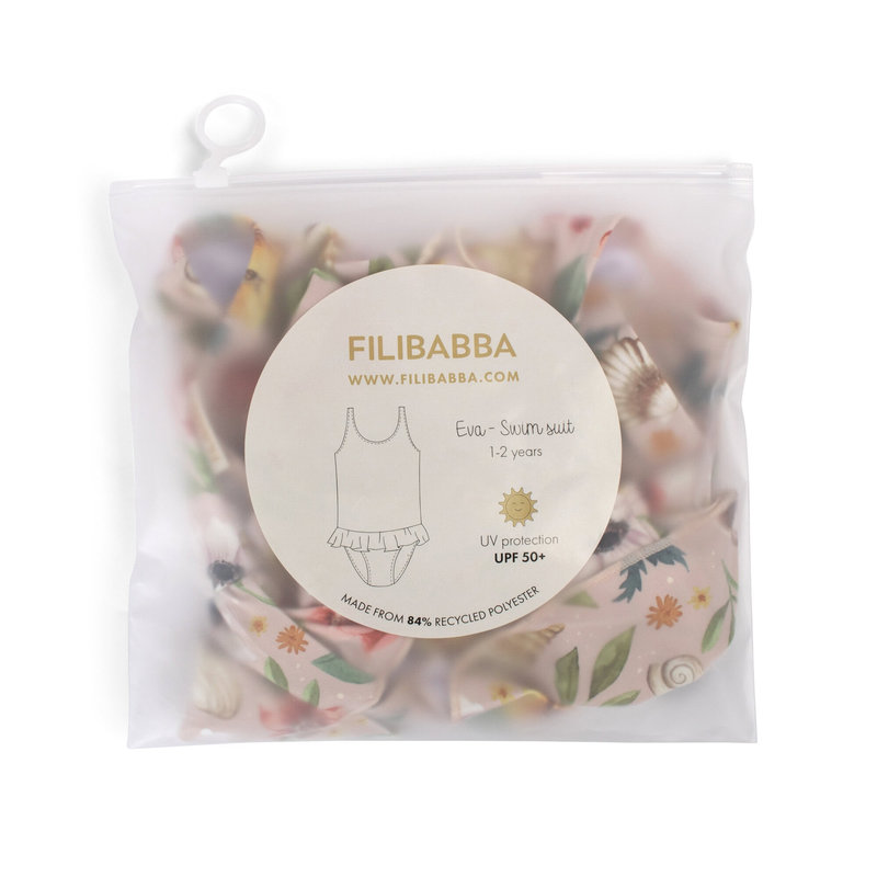 Maillot de bain Eva 1-2 ans – Ocean Blossom Filibabba packaging 