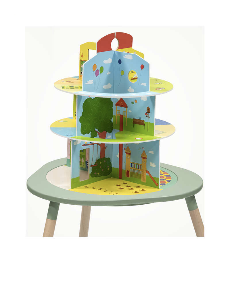 Maison de jeu 3 niveaux pour table d'activité MuTable™ V2 Stokke sans logo