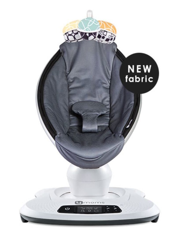 Balancelle MamaRoo 4.0 Cool Mesh Gris de face 4Moms