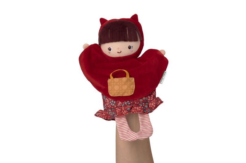Marionnette à main Chaperon rouge Lilliputiens marionnette dans main bras ouverts