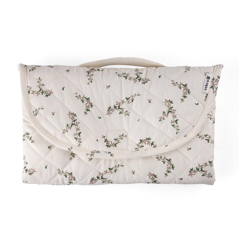 Matelas à langer de voyage On The Go SEBRA blossom plié