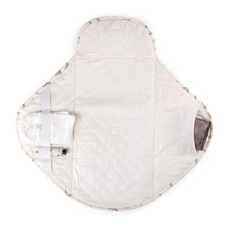 Matelas à langer de voyage On The Go SEBRA blossom détail face