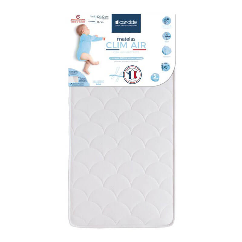 Matelas Clim Air lit bébé 60 x 120 cm Candide pack