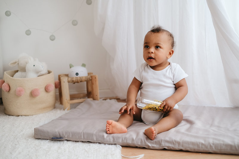 Matelas de voyage ROLL&GO - Beige Candide lifestyle 1