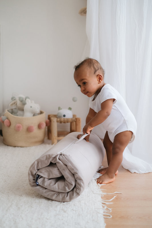 Matelas de voyage ROLL&GO - Beige Candide lifestyle 3