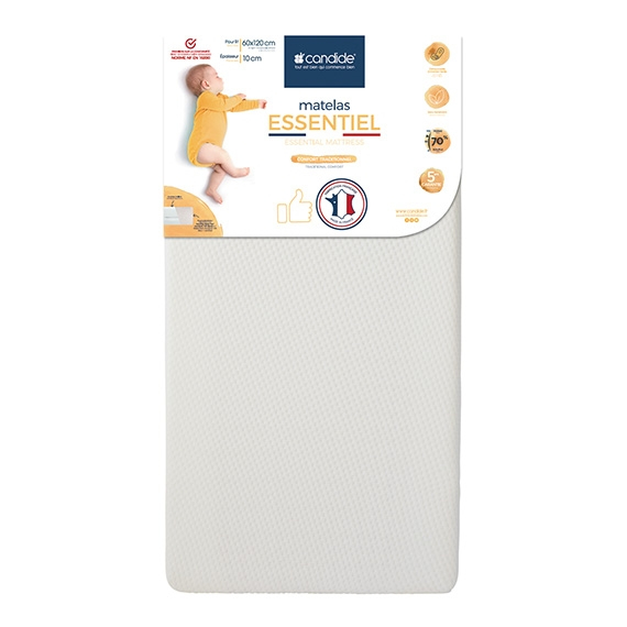 Matelas Essentiel déhoussable pour lit bébé Candide Produit