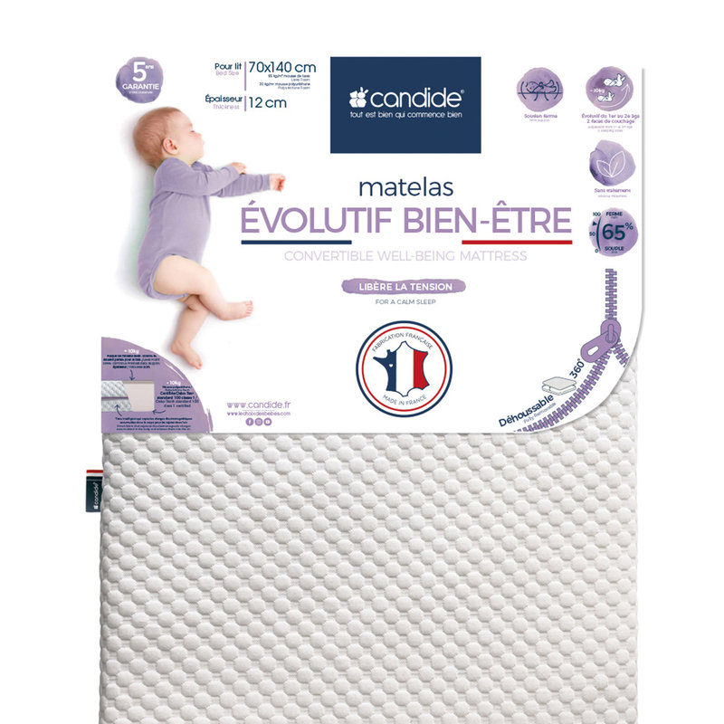 Matelas Evolutif Bien Être déhoussable 360° produit
