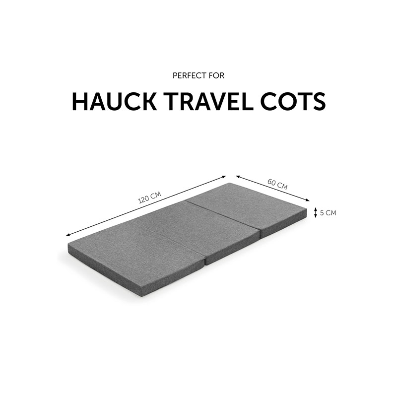 Matelas pour lit parapluie 60x120 Hauck Sleeper Melange Grey Hauck Dimensions