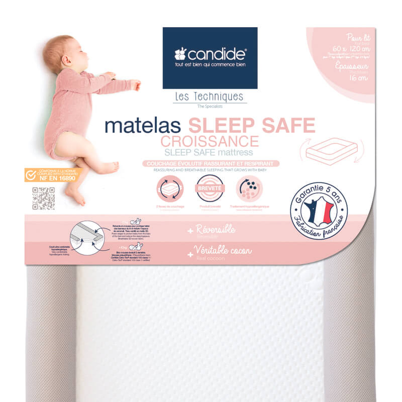 Matelas Sleep Safe Croissance Lit Bebe Candide Bambinou