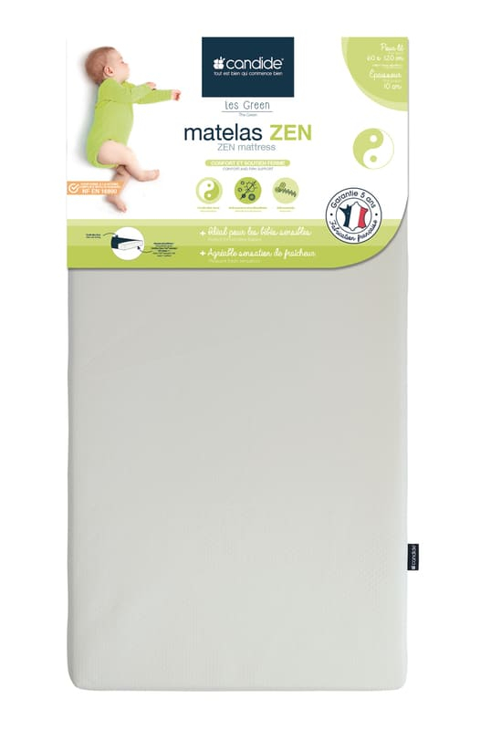 Matelas Zen déhoussable lit bébé Candide Produit