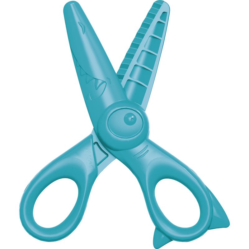 Mes Premiers Ciseaux Janod ciseau turquoise ouvert