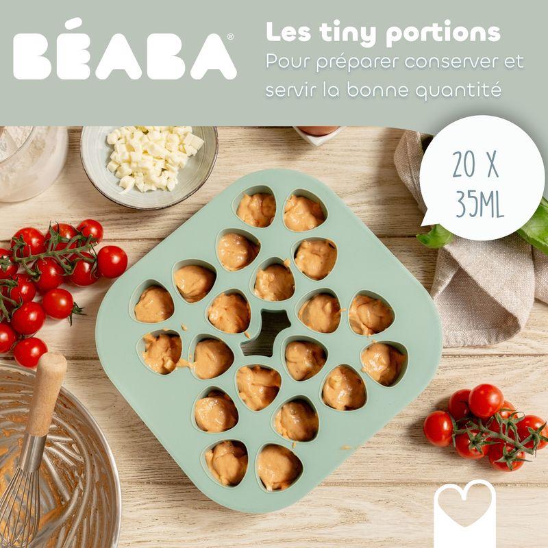 Mini multiportions silicone 20 x 35 ml Vert sauge BEABA caractéristiques 1