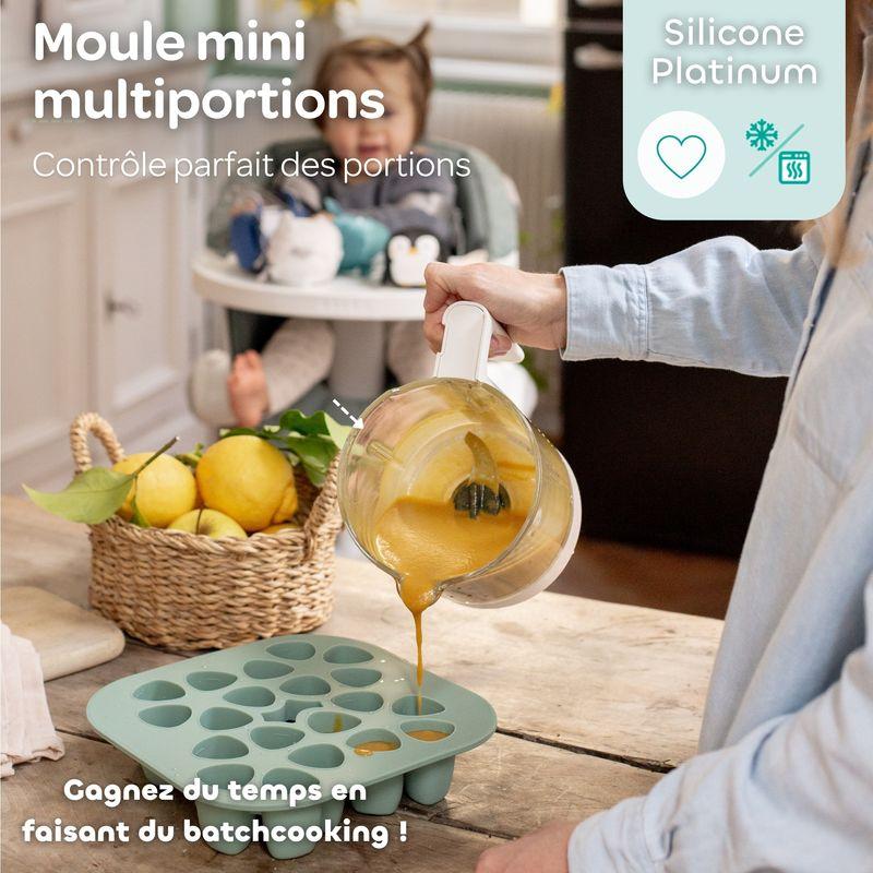 Mini multiportions silicone 20 x 35 ml Vert sauge BEABA caractéristiques 2