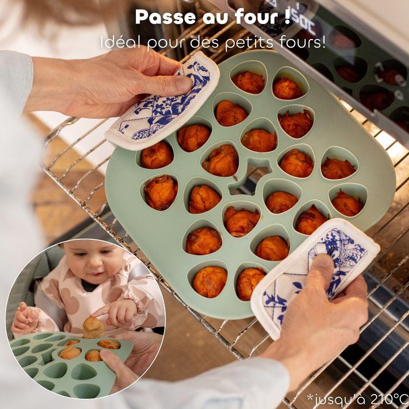 Mini multiportions silicone 20 x 35 ml Vert sauge BEABA caractéristiques 3