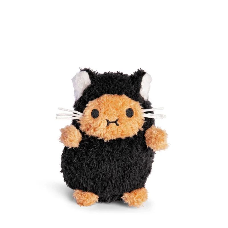 Mini Peluche Ricespud Chat Noir Noodoll de face