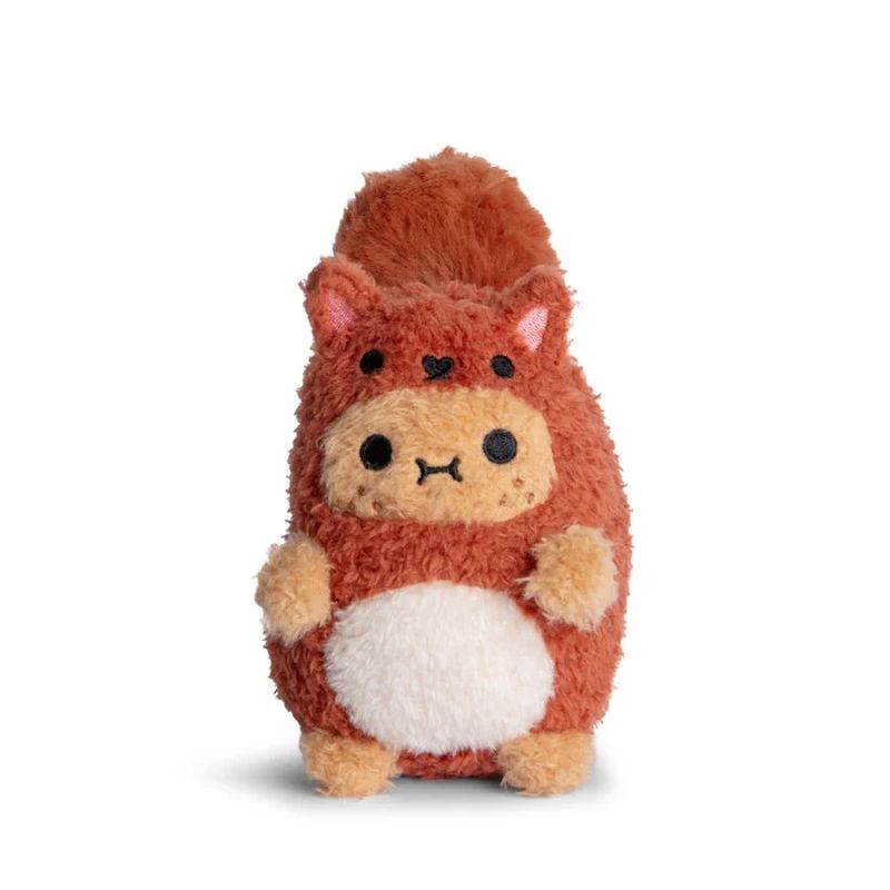 Mini Peluche Ricespud Woodland Ecureuil Roux Noodoll de face