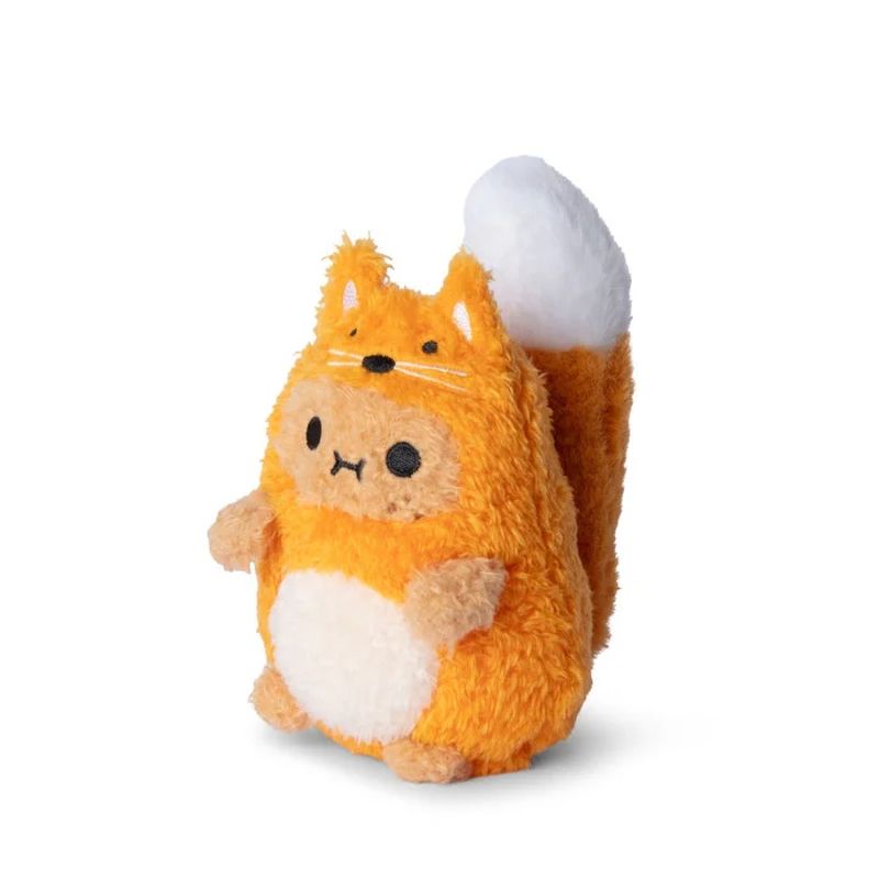 Mini Peluche Ricespud Woodland petit Renard Noodoll de profil avec queue relevée