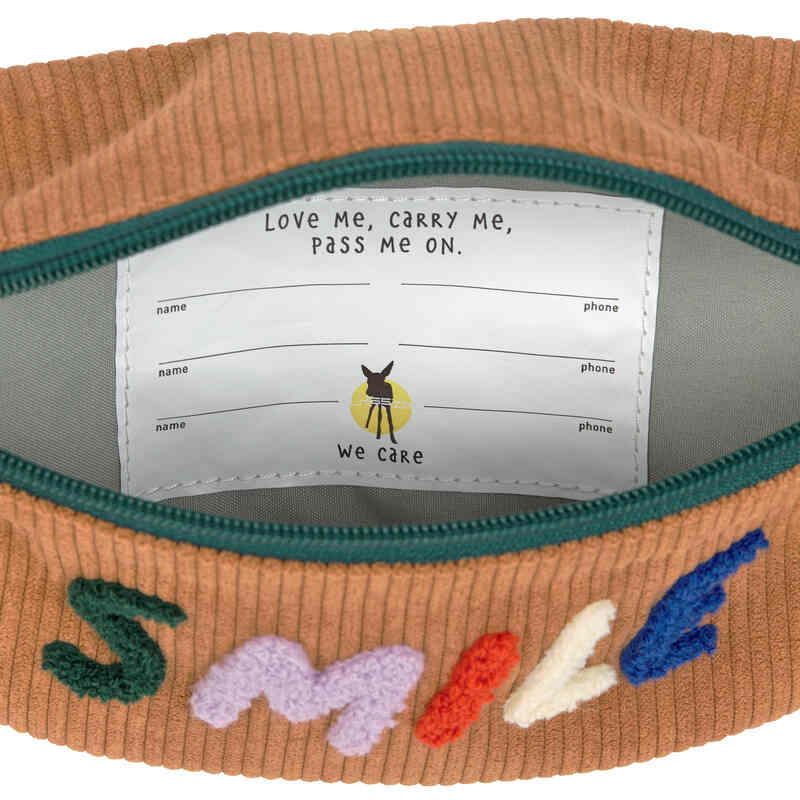 Mini sac banane Little Gang velours Lassig interieur