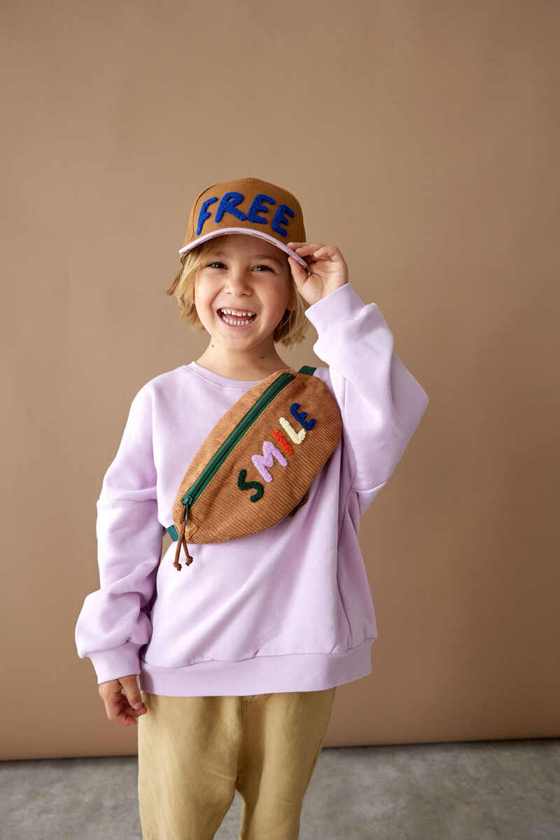 Mini sac banane Little Gang velours Lassig lifestyle