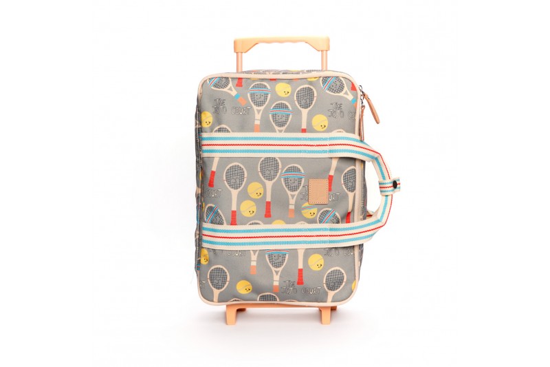 Mini valise à roulettes Jojo Court Jojo Factory face