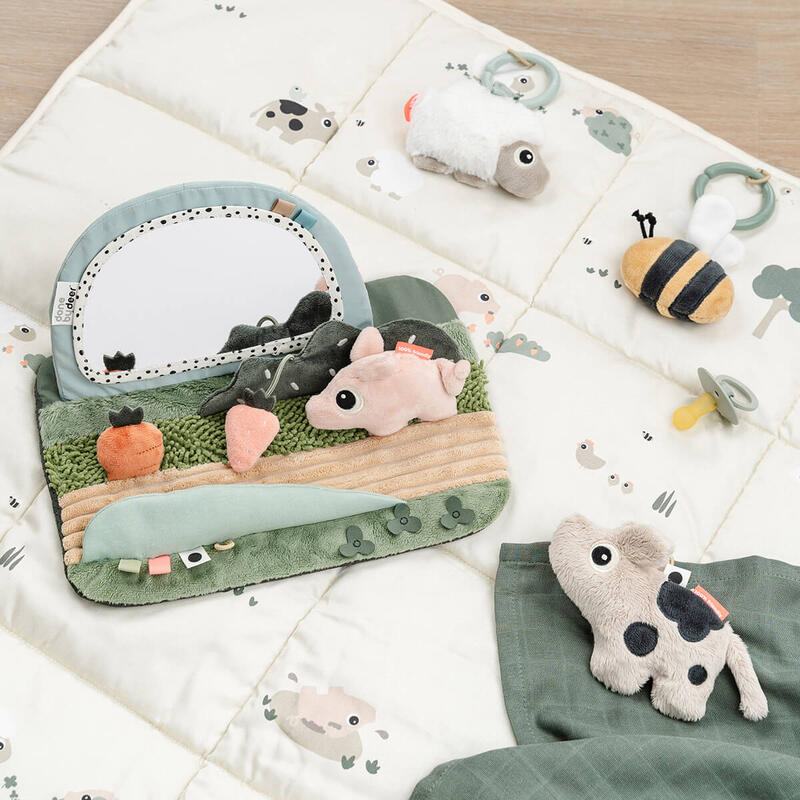 Miroir d'éveil Tummy time Tiny farm Multicolore Done By Deer lifestyle 2