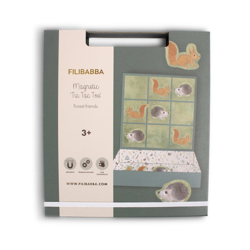 Morpion magnétique - Amis de la forêt Filibabba boîte