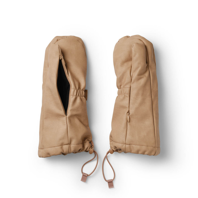 Moufles - Aviator Brown Elodie grande taille poche