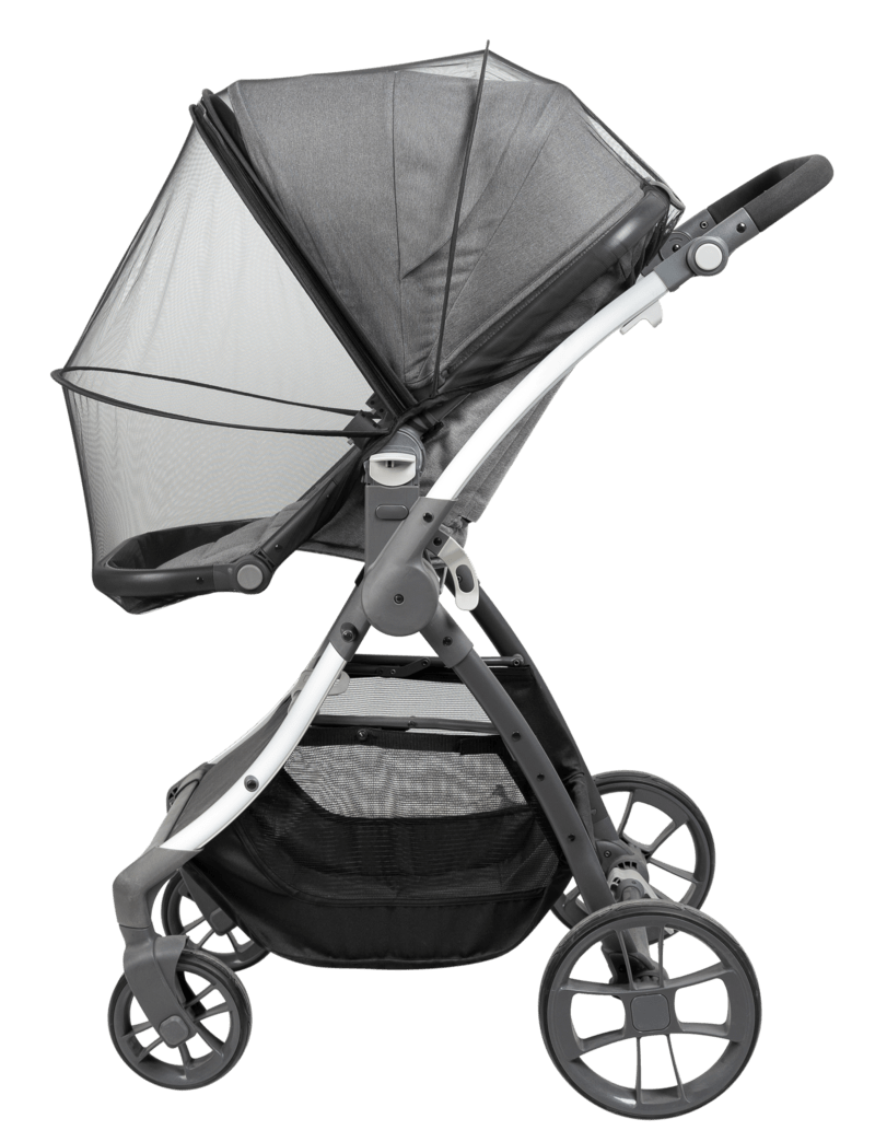 Moustiquaire de poussette multi-fonction Tineo produit profil et poussette