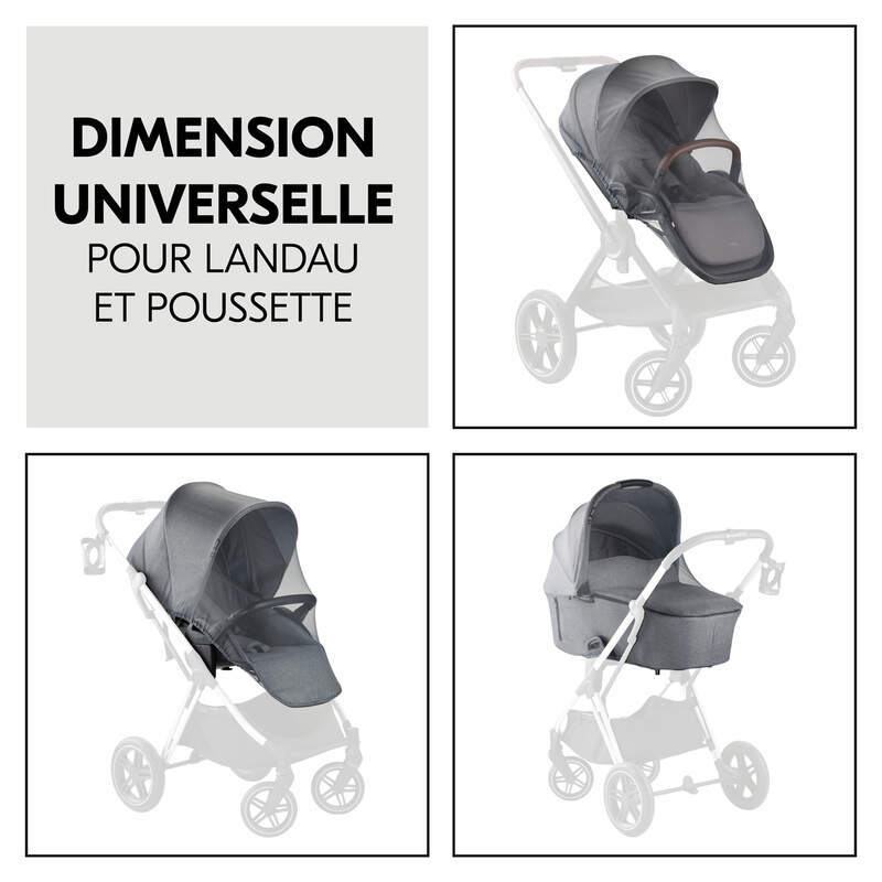 Moustiquaire universelle pour poussette Hauck nacelle