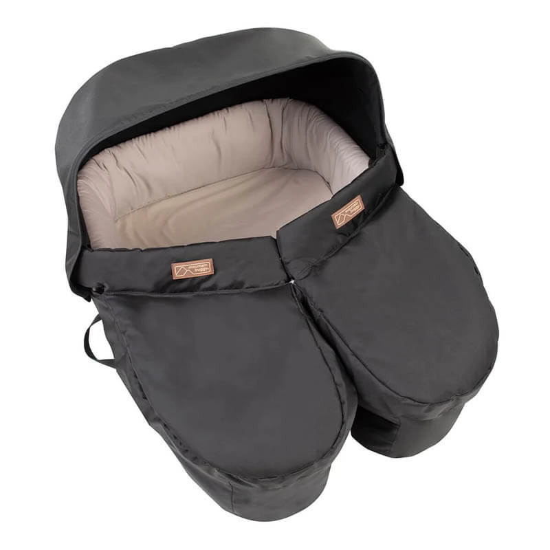 Nacelle carrycot Plus jumeaux pour poussette Duet Mountain Buggy dessus