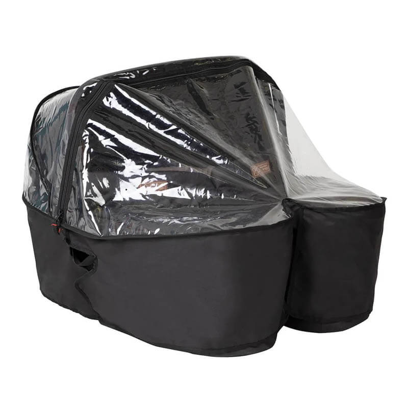 Nacelle carrycot Plus jumeaux pour poussette Duet Mountain Buggy habillage de pluie