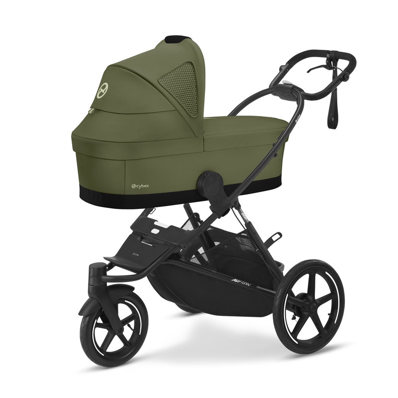 Nacelle Cot S Eezy Twist +2 et Avi Spin Moss Green CYBEX poussette
