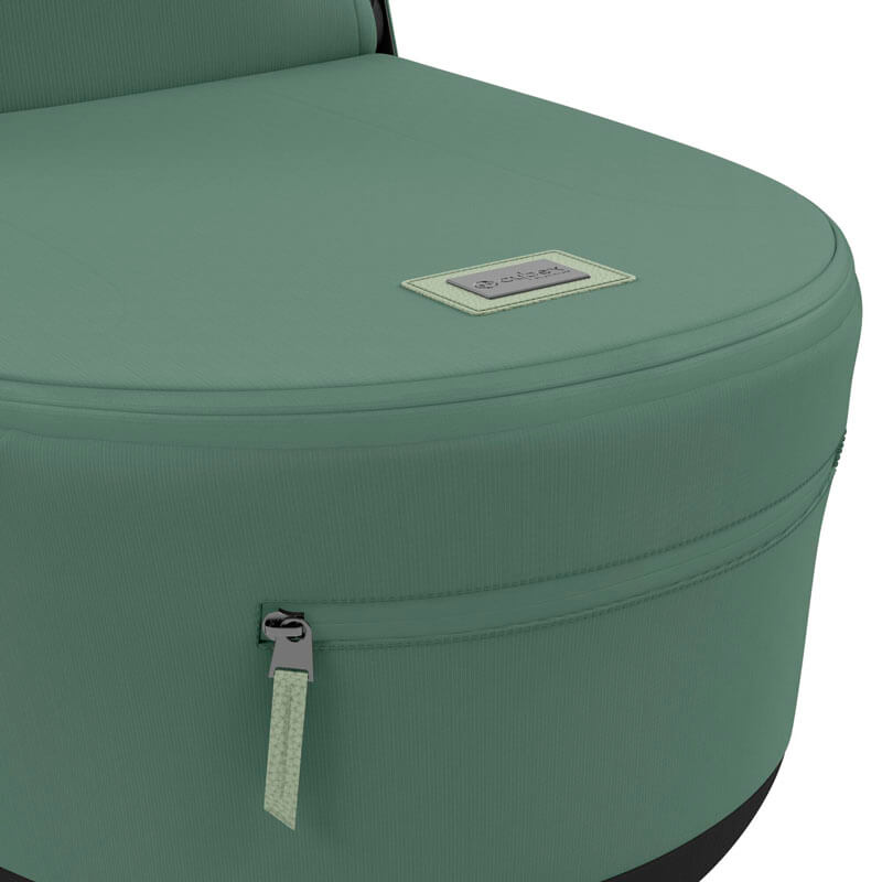 Nacelle Luxe poussette Mios 3 Leaf Green Cybex tablier
