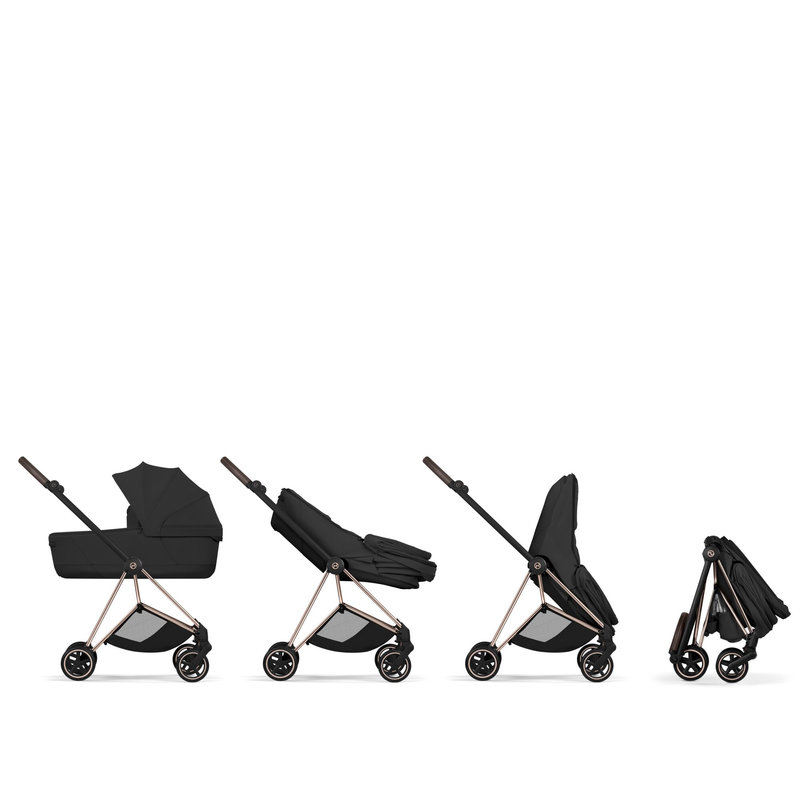 Pack Poussette ultra-compacte Coya Style 2026 + Nacelle Luxe pliable Cybex pliage nacelle sur châssis