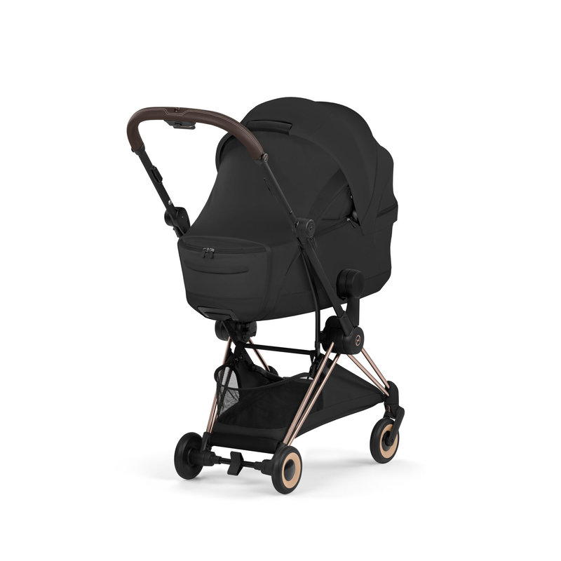 Nacelle pliable luxe Mios et Coya 2026 Cybex profil sur châssis