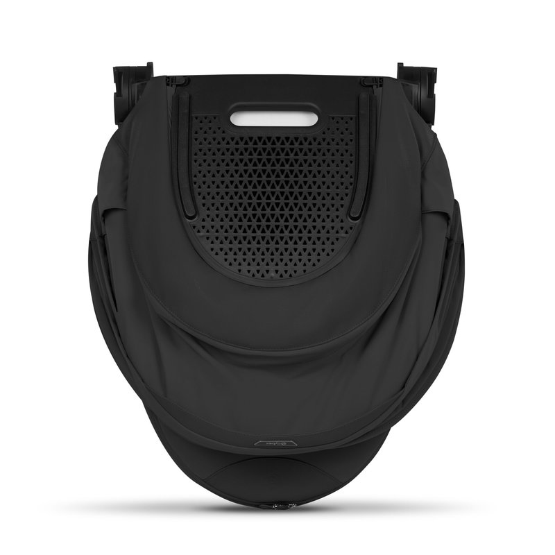 Nacelle pliable luxe Priam 2026 Sepia Black Cybex face pliée