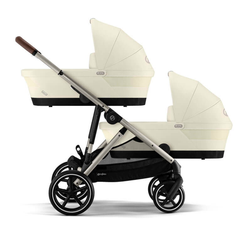 Nacelle poussette évolutive Gazelle S 2 Seashell Beige Cybex jumeaux