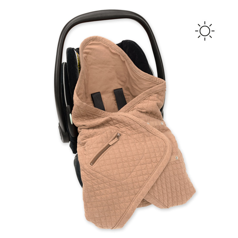 Nid d’ange multifonctions été Biside 0-12m Quilted + Jersey Bemini Beige