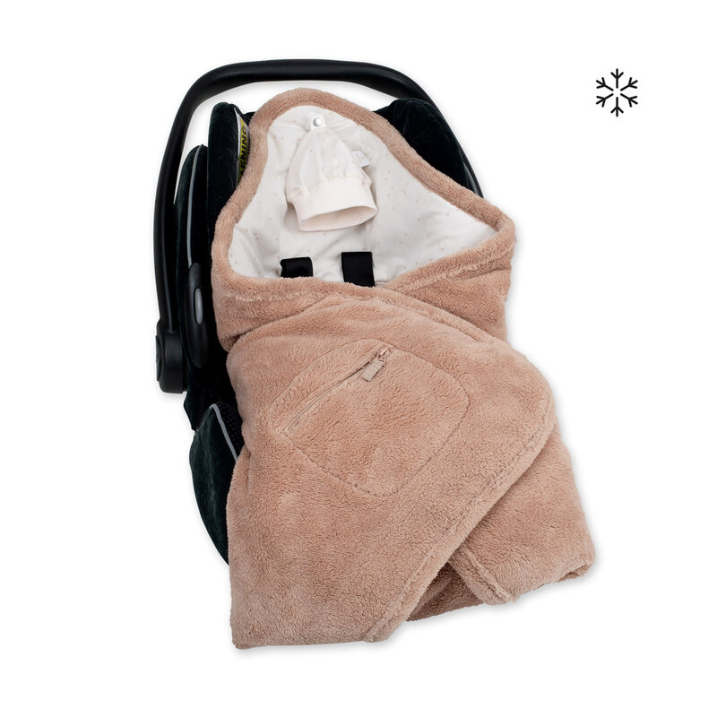 Nid d’ange multifonctions hiver Biside Softy + Jersey 90 x 90 cm natural Bemini Produit face