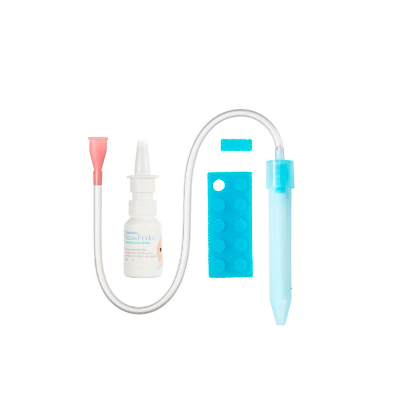 NoseFrida Le kit salin aspi-morve Frida dessus