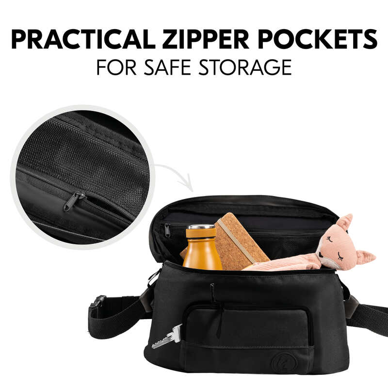 Organisateur pour poussette Hip Bag Hauck fermeture
