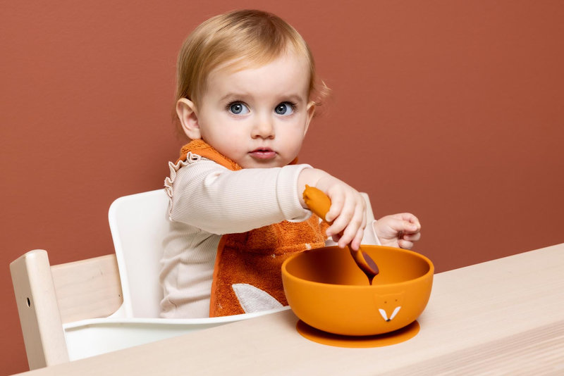 Pack de 2 Premières cuillères pour bébé Mr. Fox Trixie lifestyle