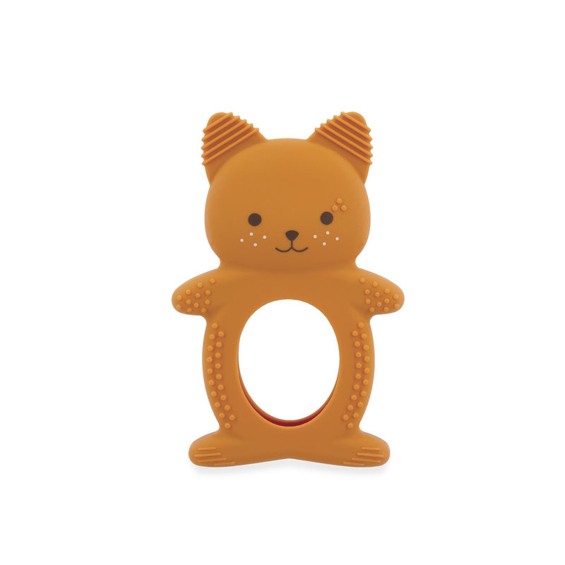 Pack Anneau de dentition et anneau refrigéré Ecureuil Kaloo anneau de dentition face