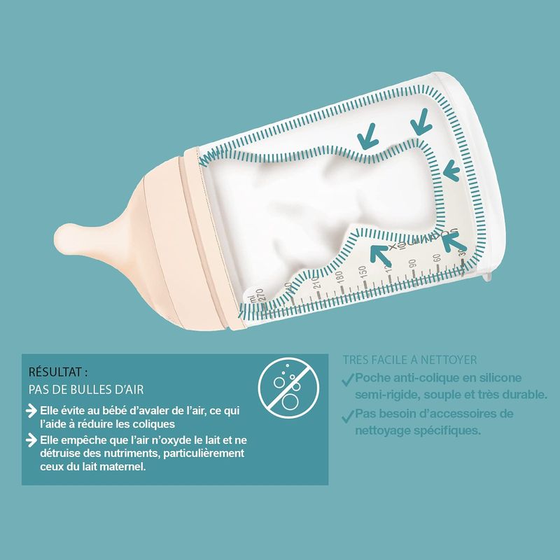 Pack Biberon Zero Zero 180ml Spécial Allaitement Suavinex explications 2
