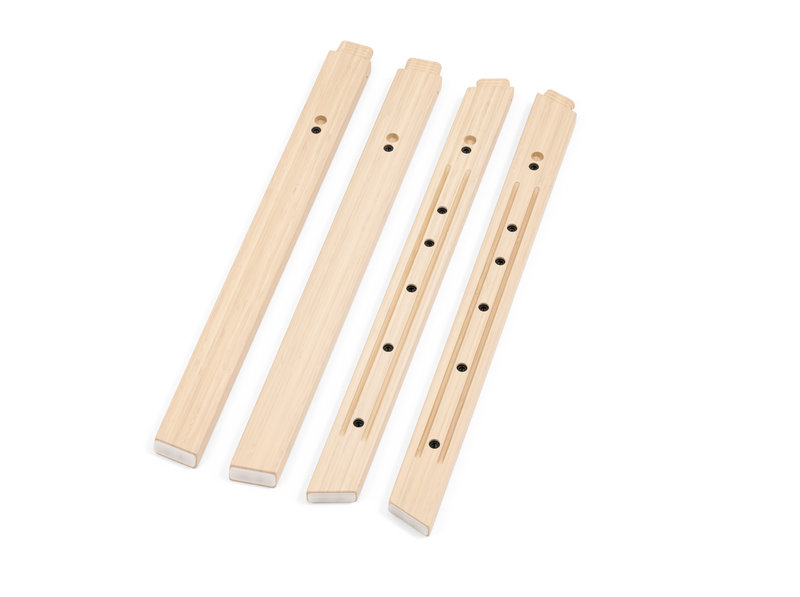 Pack Chaise Haute Steps avec Baby set et Plateau White / Natural Stokke pieds