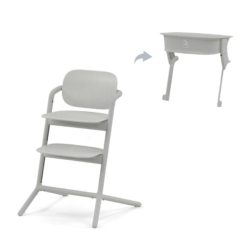 Chaise haute Lemo 2 + Kit Tour D'Apprentissage Lemo 2 Cybex suede grey pack