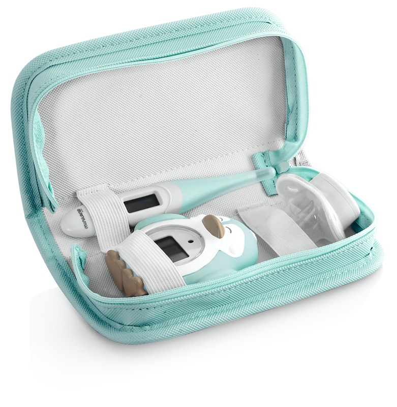 Pack de 3 thermomètres bébé Thermokit bleu Miniland trousse